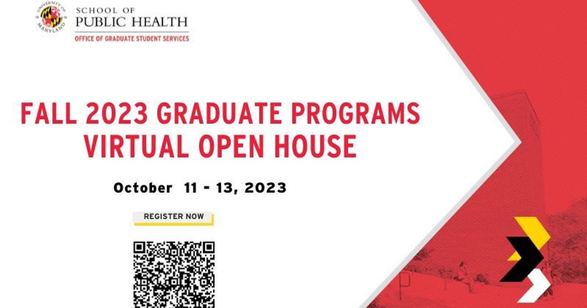 University of Maryland Calendar School of Public Health Fall 2023…