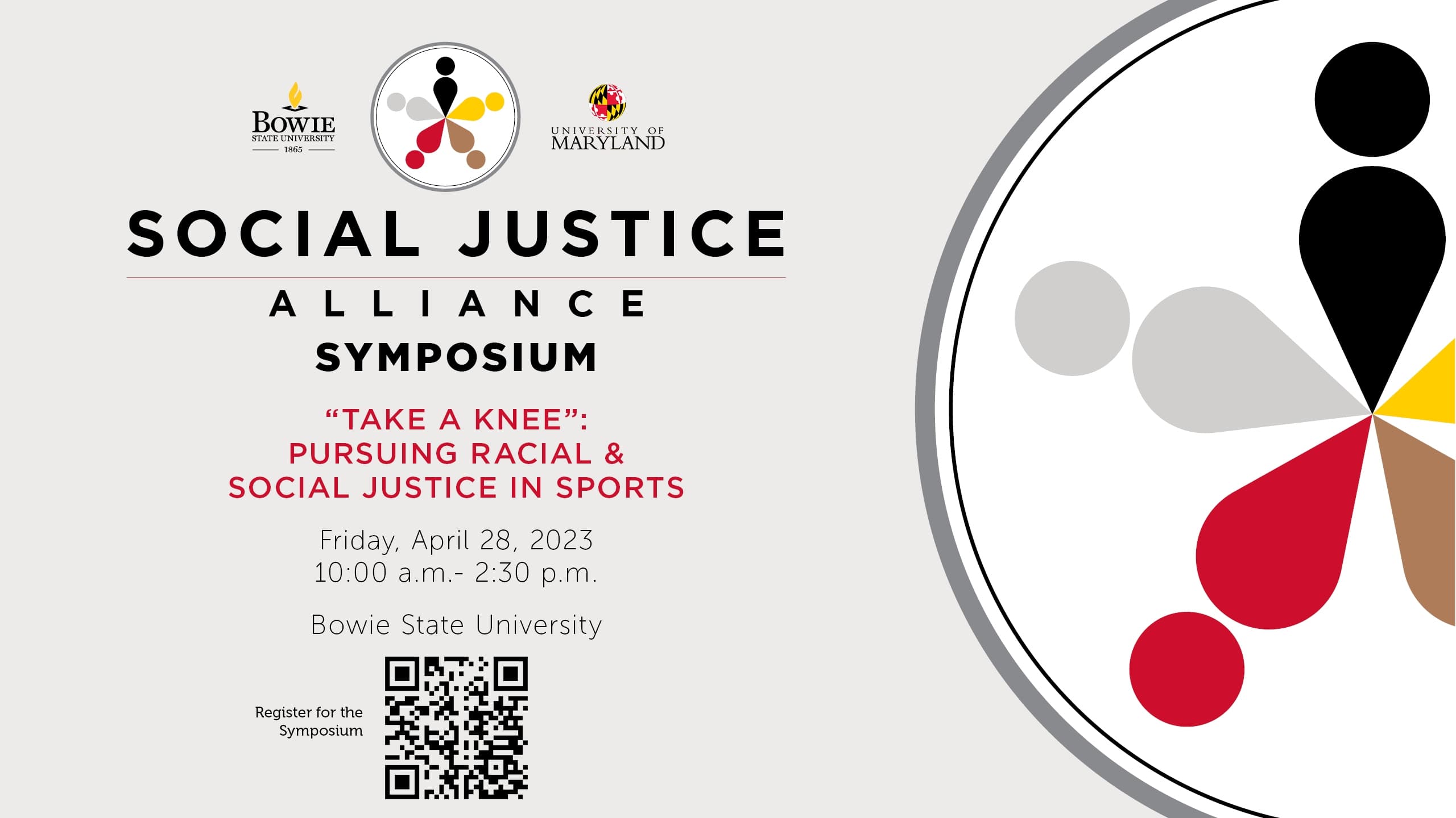 Social Justice Alliance logo and Symposium details