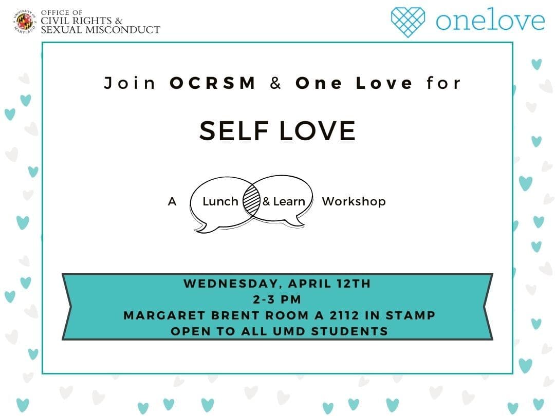Self Love: A Lunch & Learn Workshop Flyer