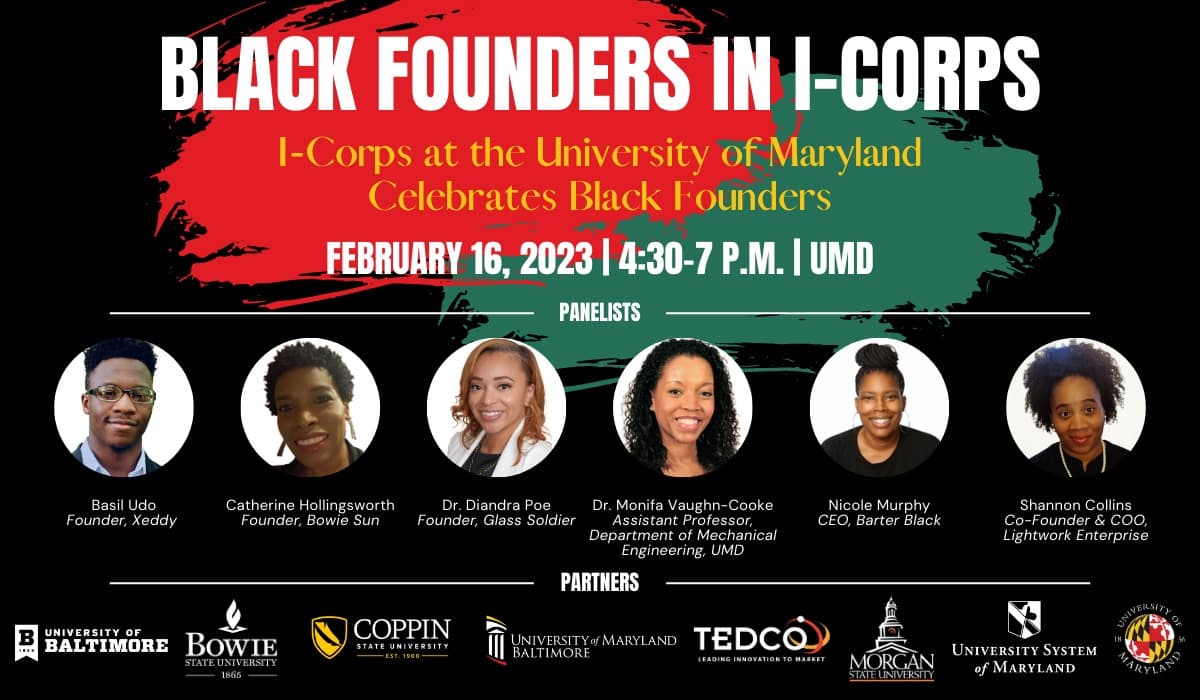 Black Founders in I-Corps Event