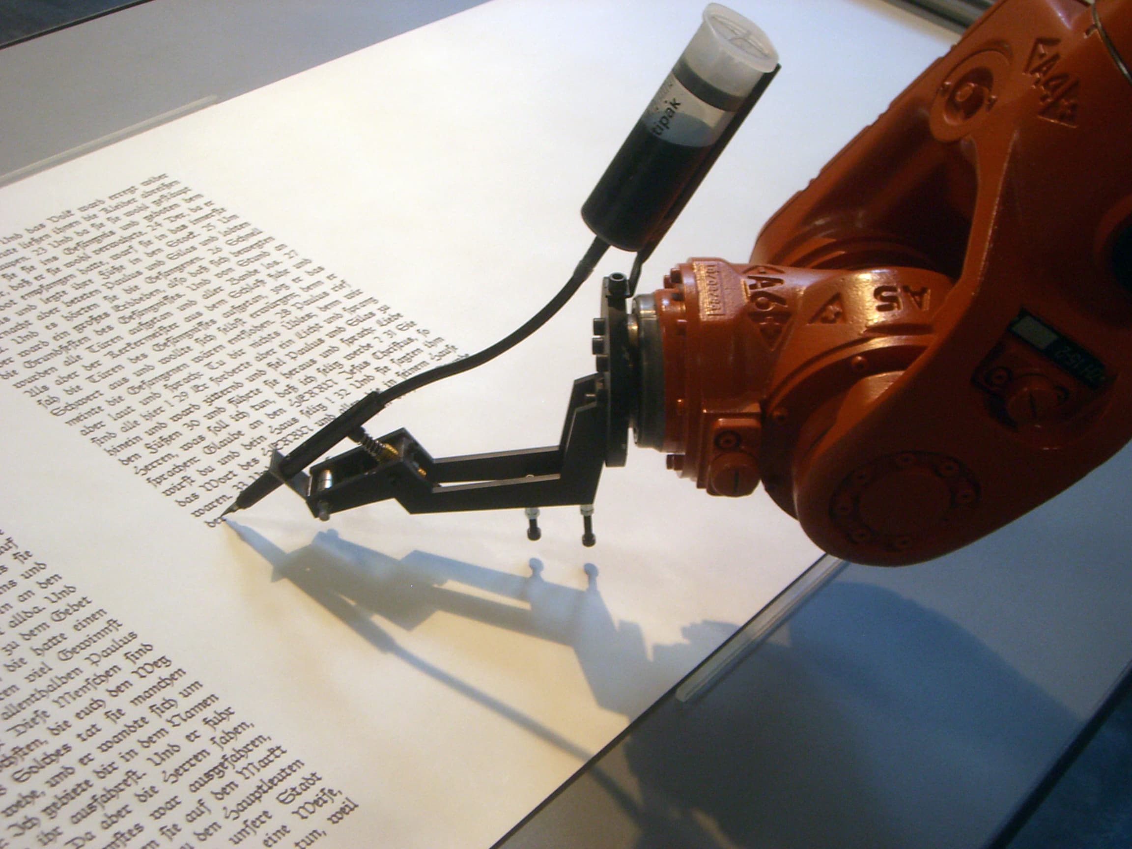 Photo of writing robot