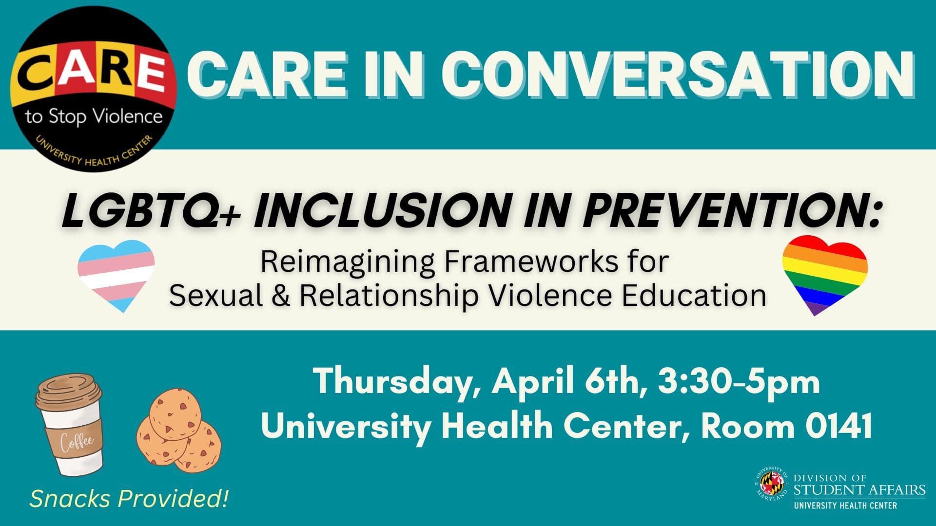 CARE in Conversation: LGBTQ+ Inclusivity in Prevention - Reimagining Frameworks for Sexual & Relationship Violence Education