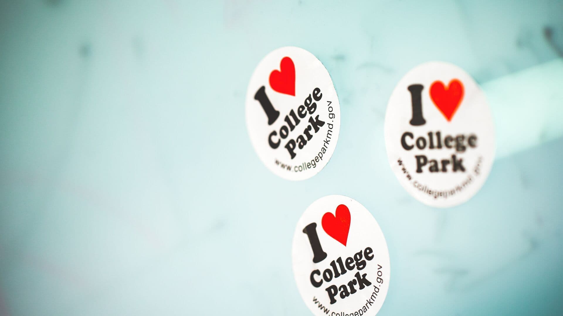 I love College Park Stickers