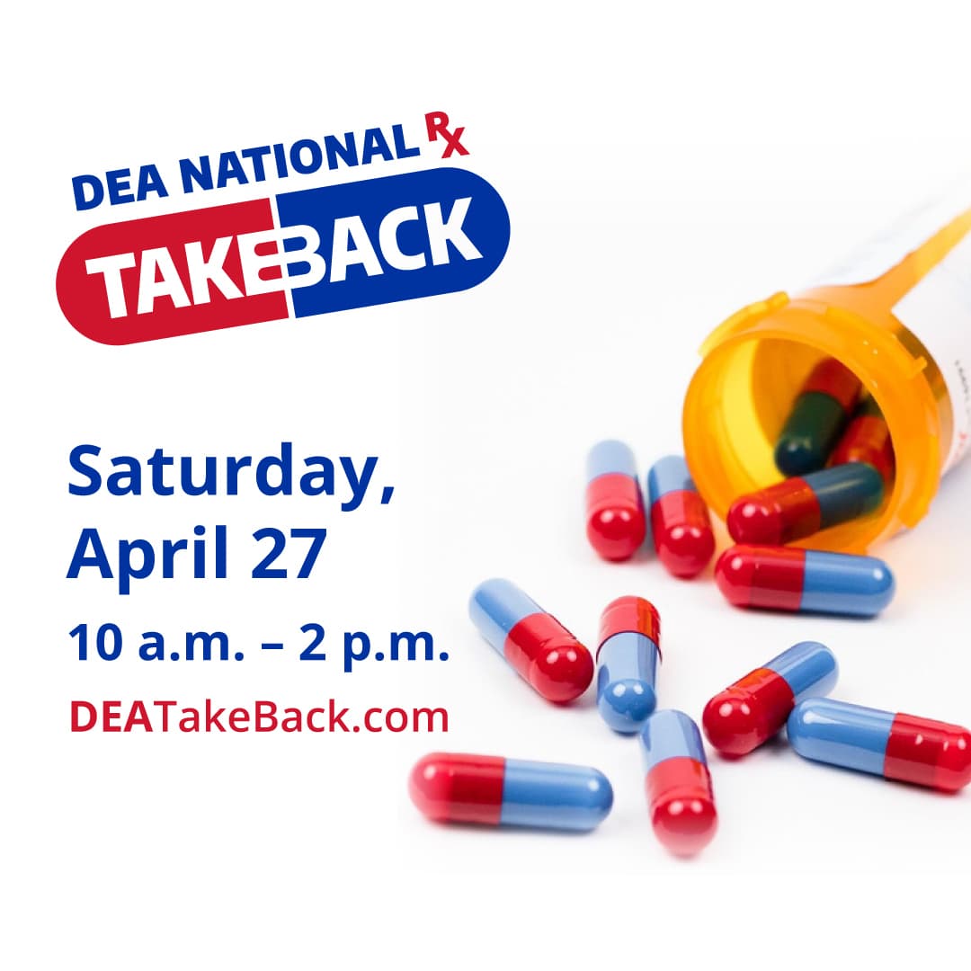 DEA Take Back Day graphic