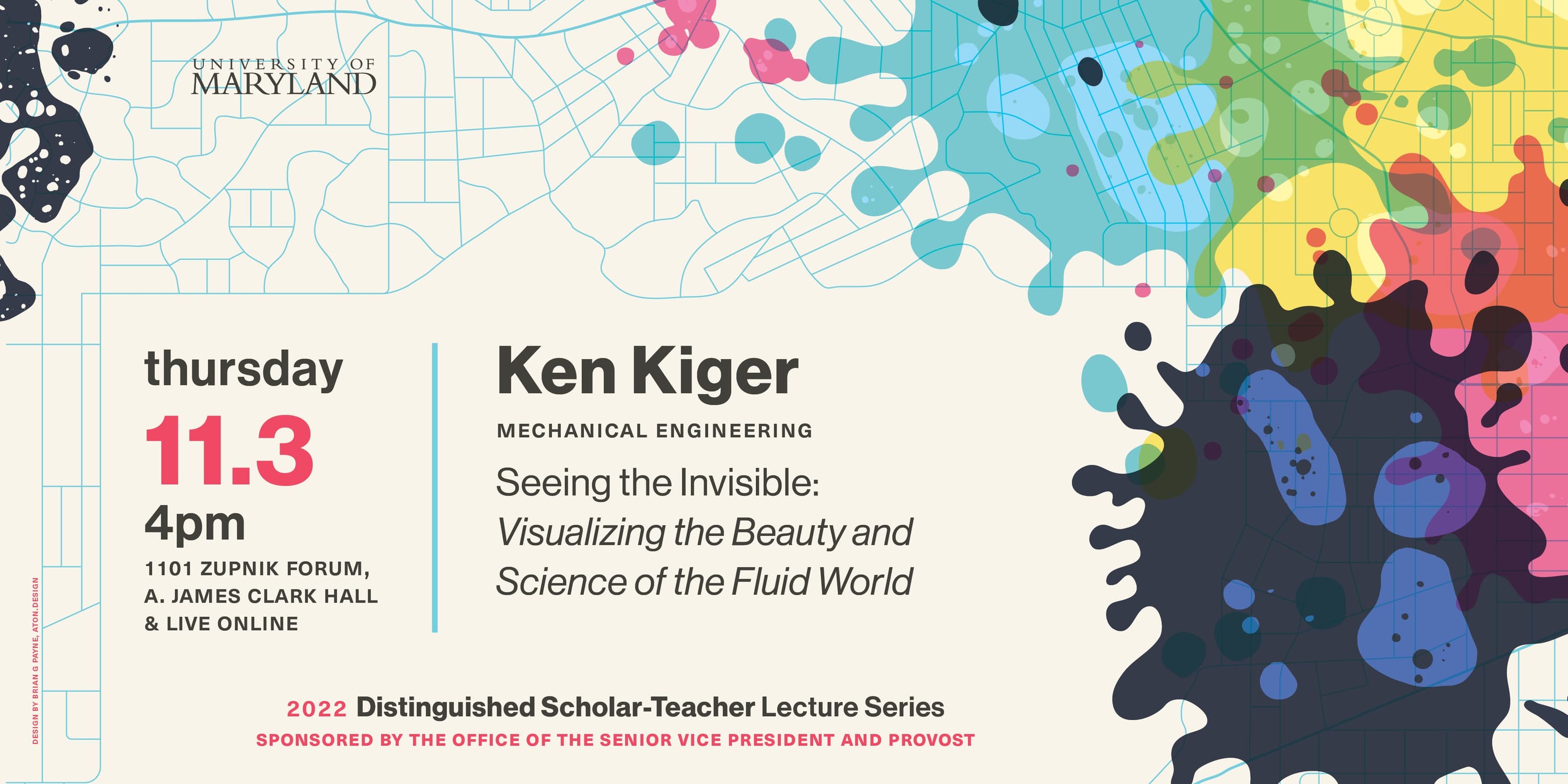 Dr. Ken Kiger's Distinguished Scholar-Teacher Lecture Poster