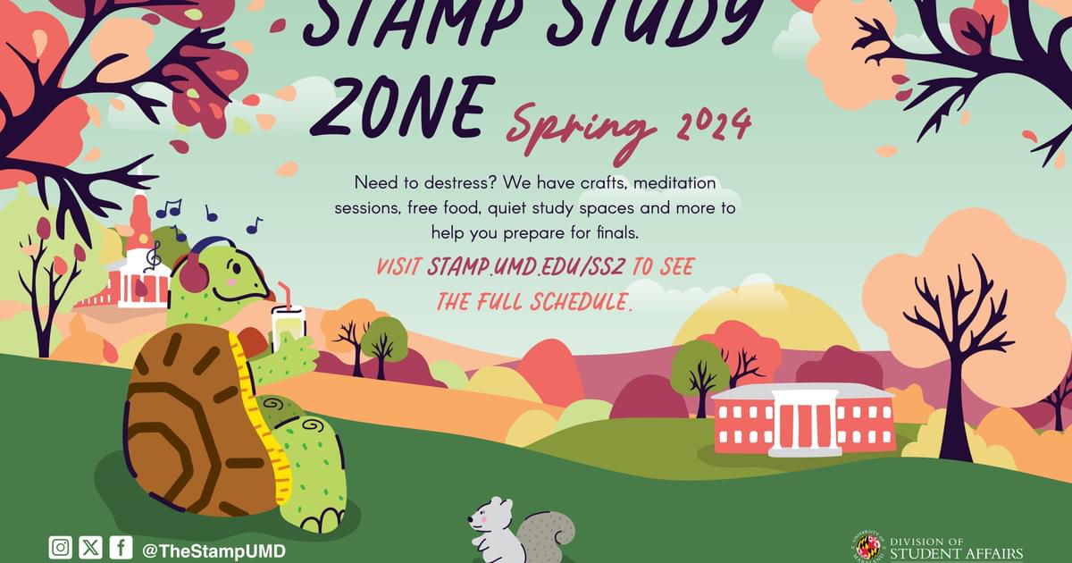 University of Maryland Calendar STAMP Study Zone