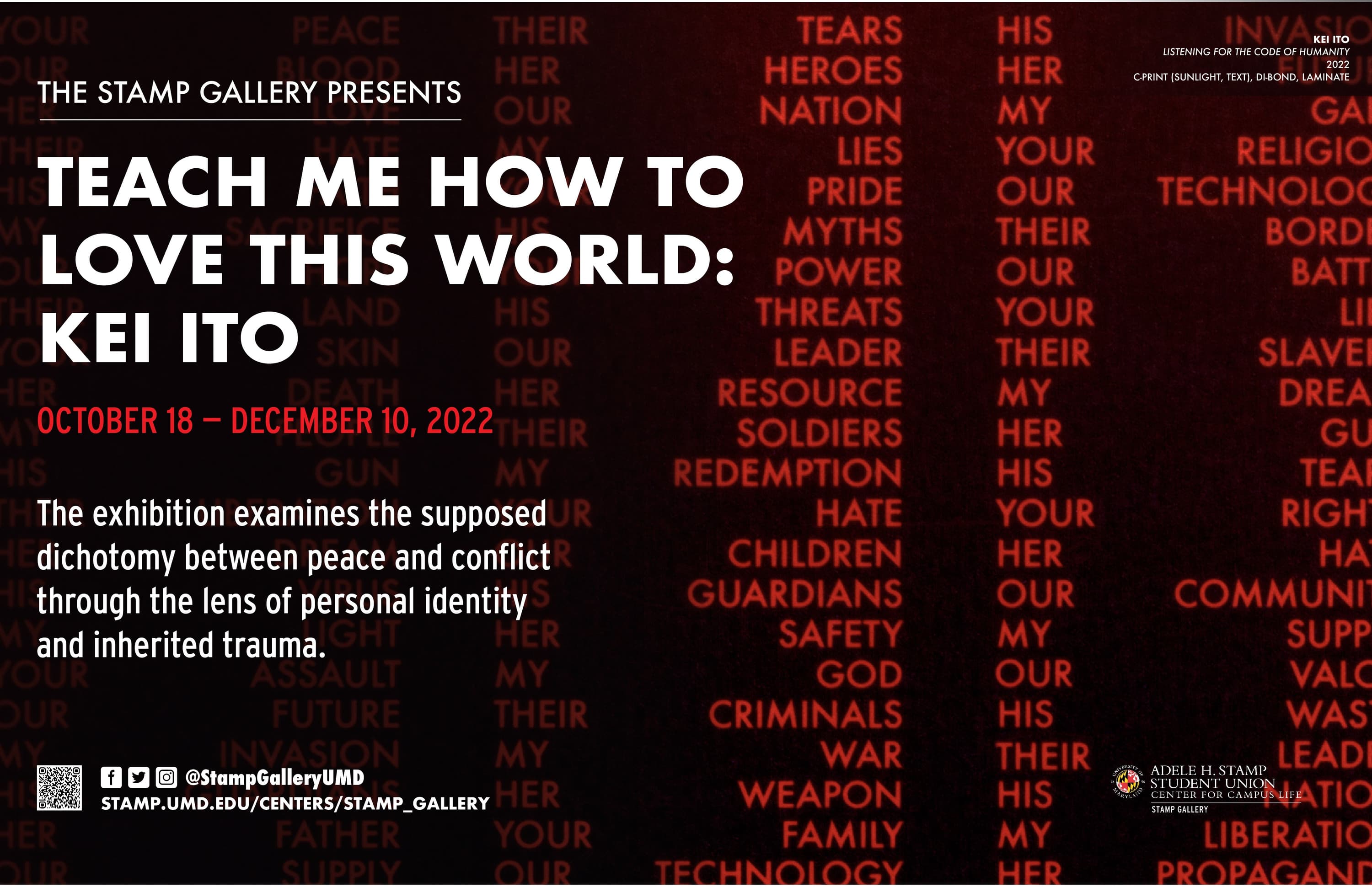 University of Maryland Calendar Teach Me How To Love This World…