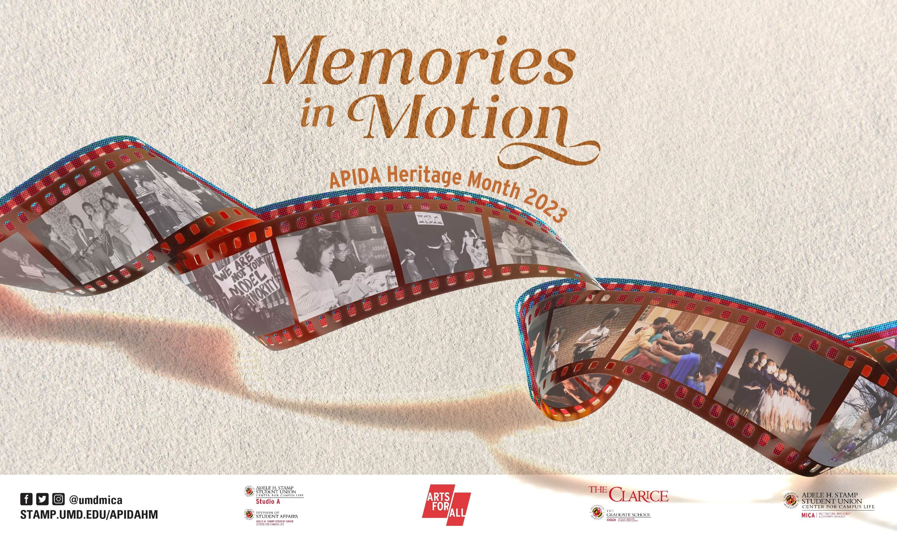 Memories in Motion promotional graphics