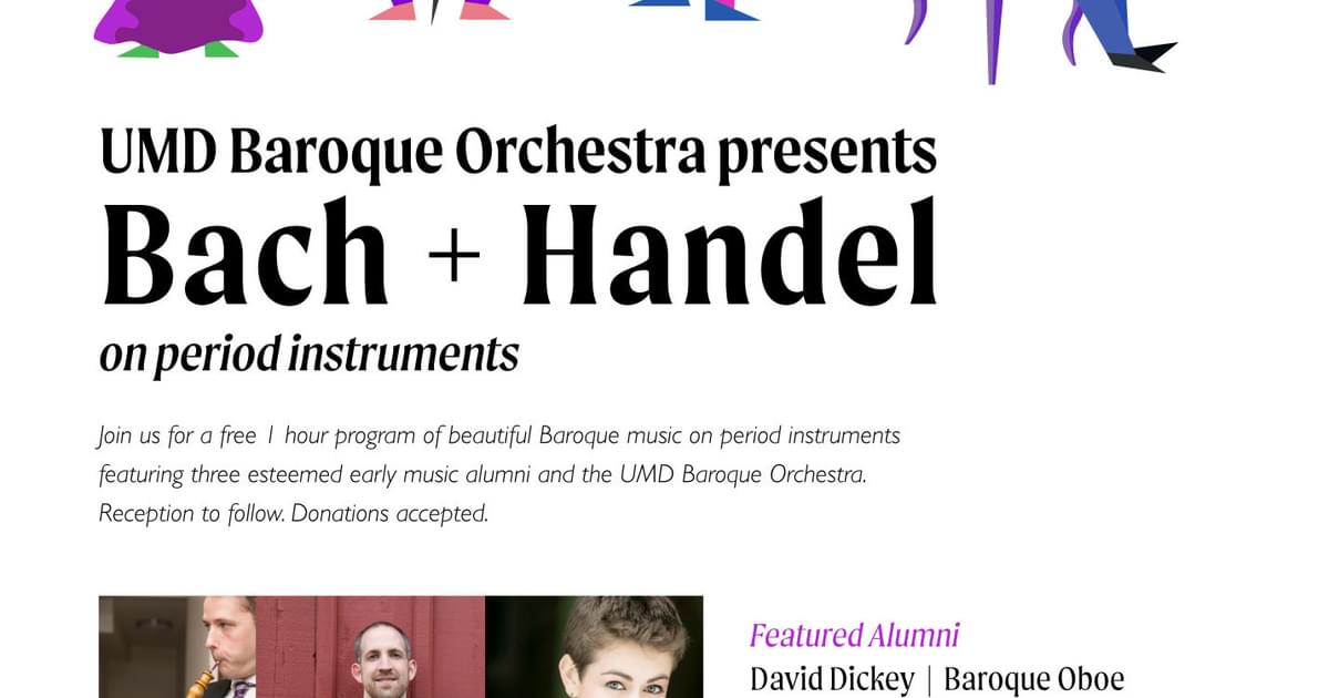University of Maryland Calendar UMD Baroque Orchestra Bach Handel University of Maryland Calendar UMD Baroque Orchestra Bach Handel