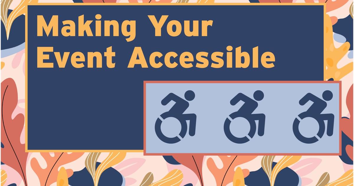 University of Maryland Calendar | Making Your Event Accessible