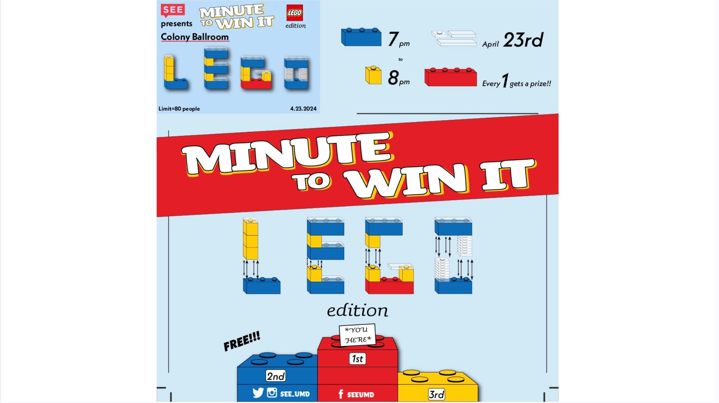 SEE A Minute To Win It: Lego Edition