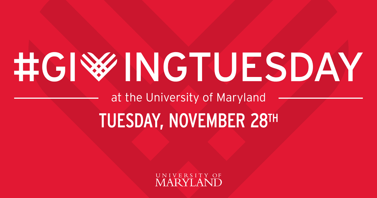 University of Maryland Calendar Giving Tuesday 2023