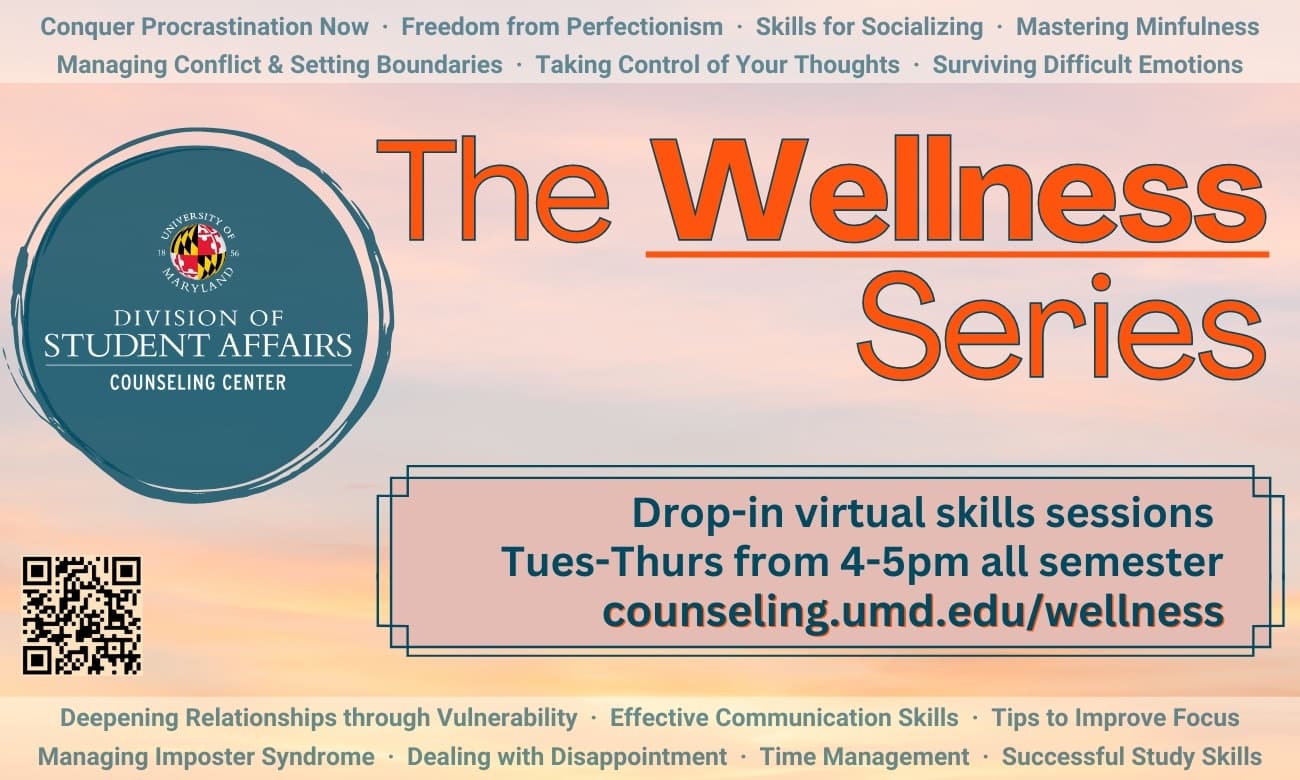 University of Maryland Calendar | The Wellness Series: Skills for…