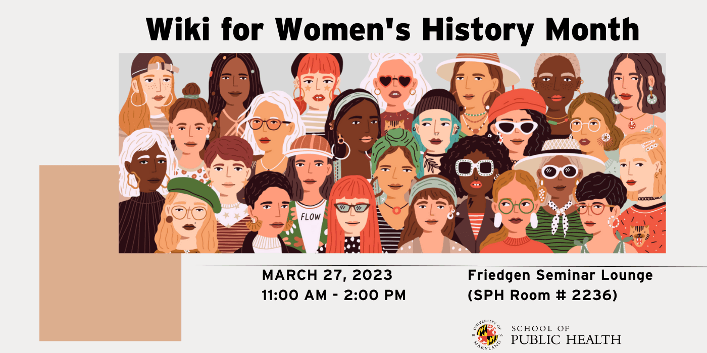 Event flyer with animated diverse women