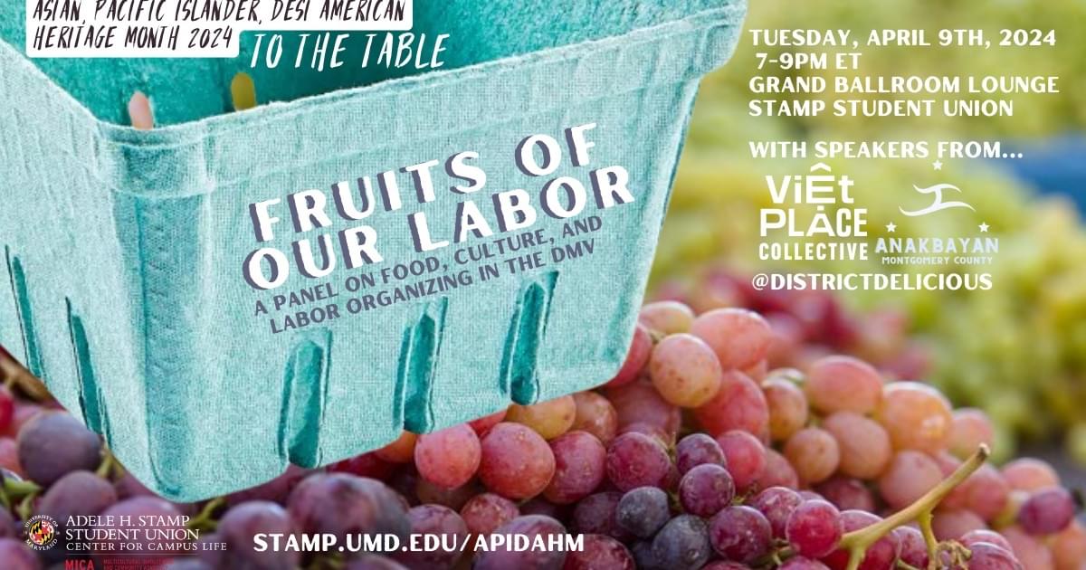 University of Maryland Calendar | Fruits of our Labor: A Panel on…