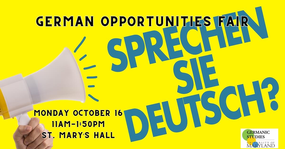 University of Maryland Calendar | German Opportunities Fair University of Maryland Calendar | German Opportunities Fair