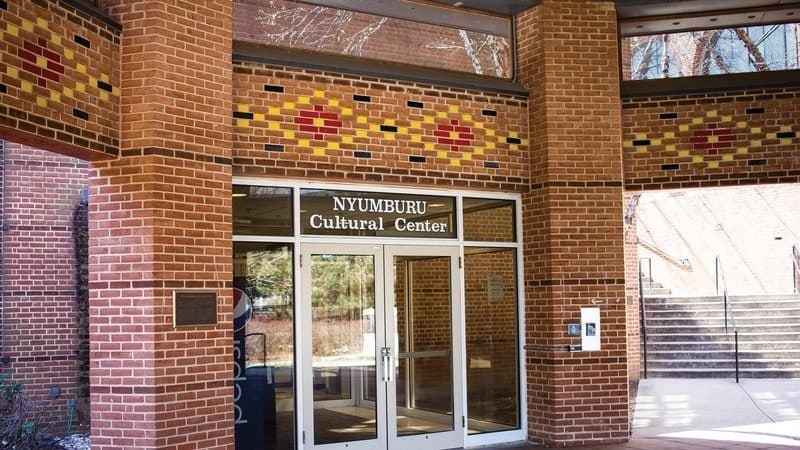 View from front exterior of the Nyumburu Cultural Center