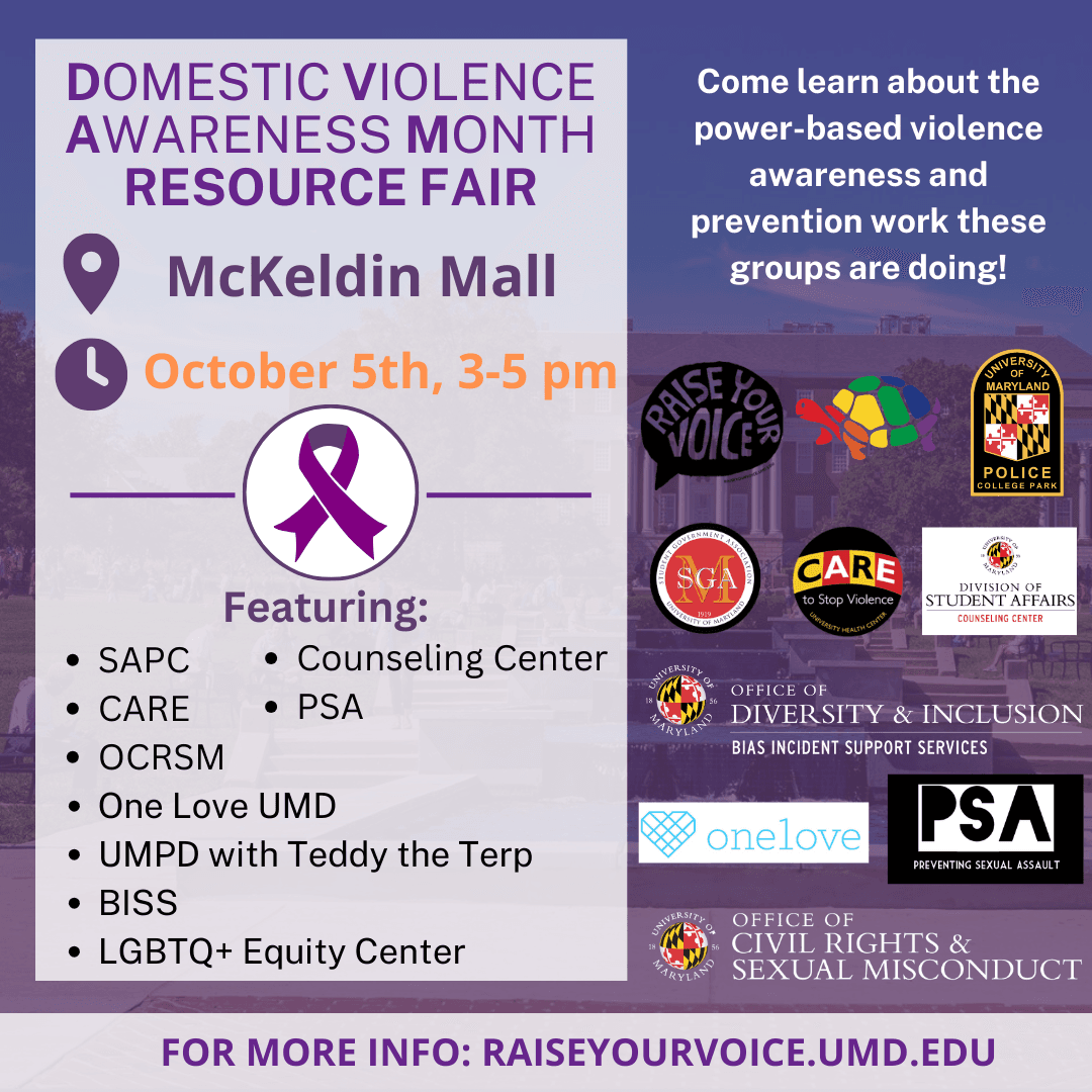 University of Maryland Calendar | Sexual Assault Prevention Committee…