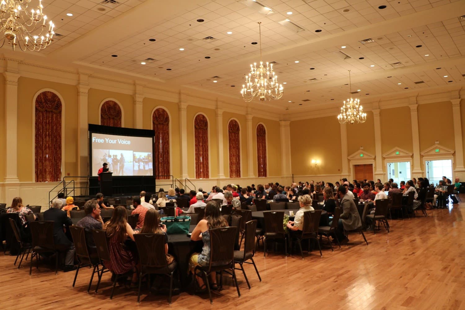 STAMP Ballroom filled with attendees for the 4TH UMD SYMPOSIUM ON ENVIRONMENTAL JUSTICE & HEALTH DISPARITIES