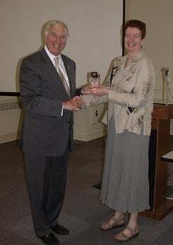 Miss Suzie Farr, the 2008 award winner for outstanding woman of the year.