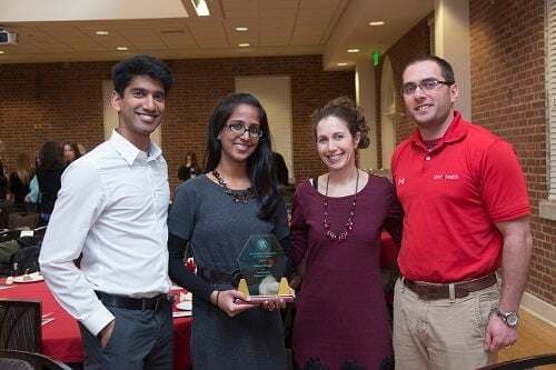 Krishna Bhagat, the 2015 outstanding graduate student award winner.