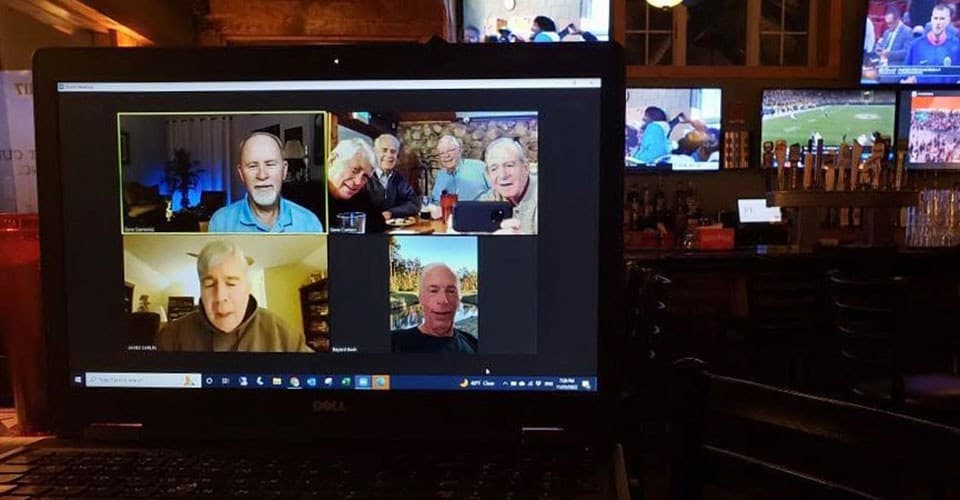 group of friends on Zoom
