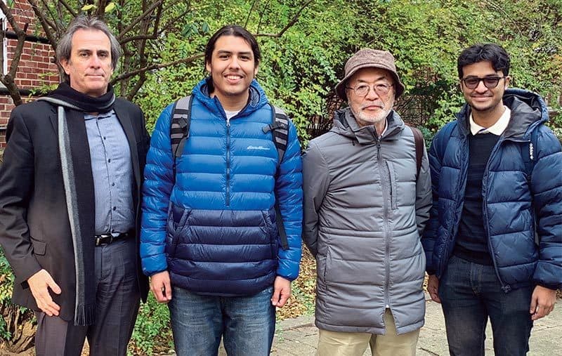 UMD Professor Richard Marciano, Isaac Hernandez ’24, Haruo Kawate and Akif Zaman ’23 are pictured on campus