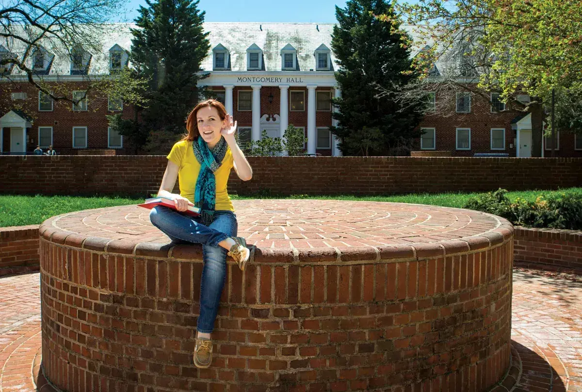 Anne on campus