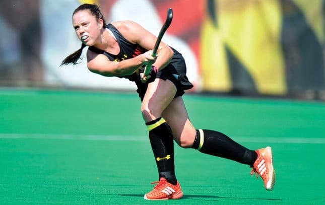 Grace Balsdon plays field hockey
