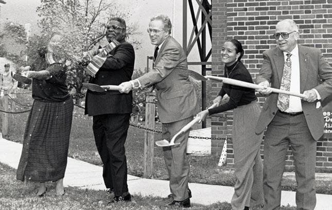 administrators break ground