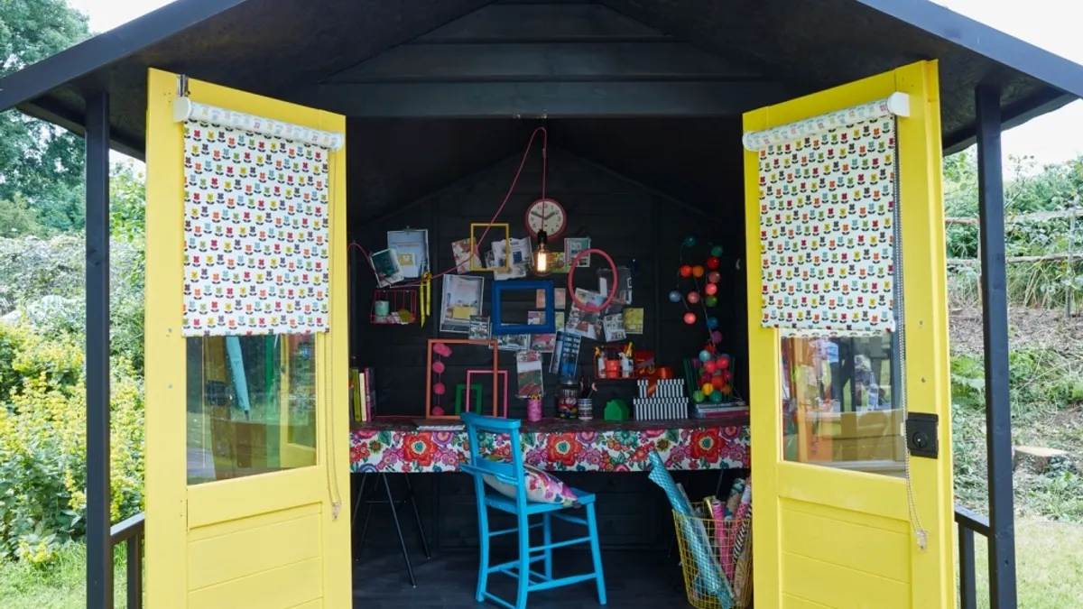 Interior shed painting idea