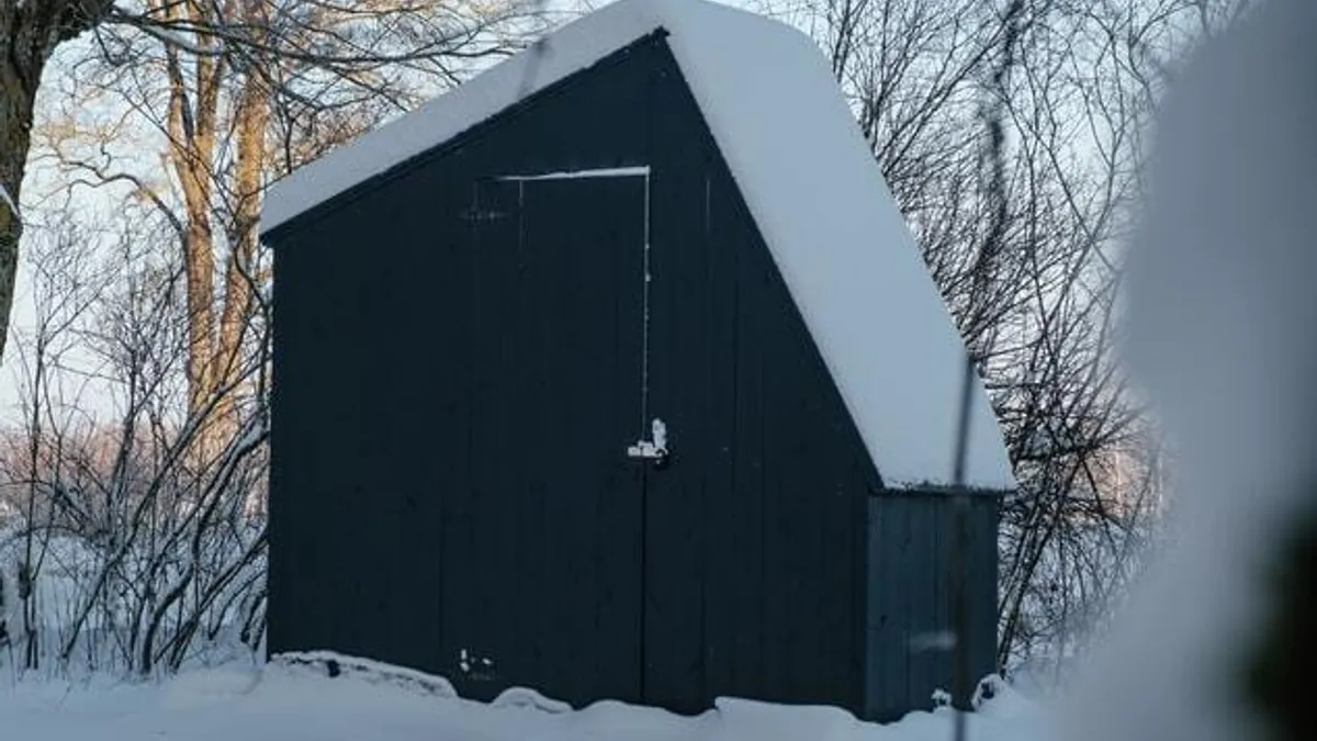 Painted shed