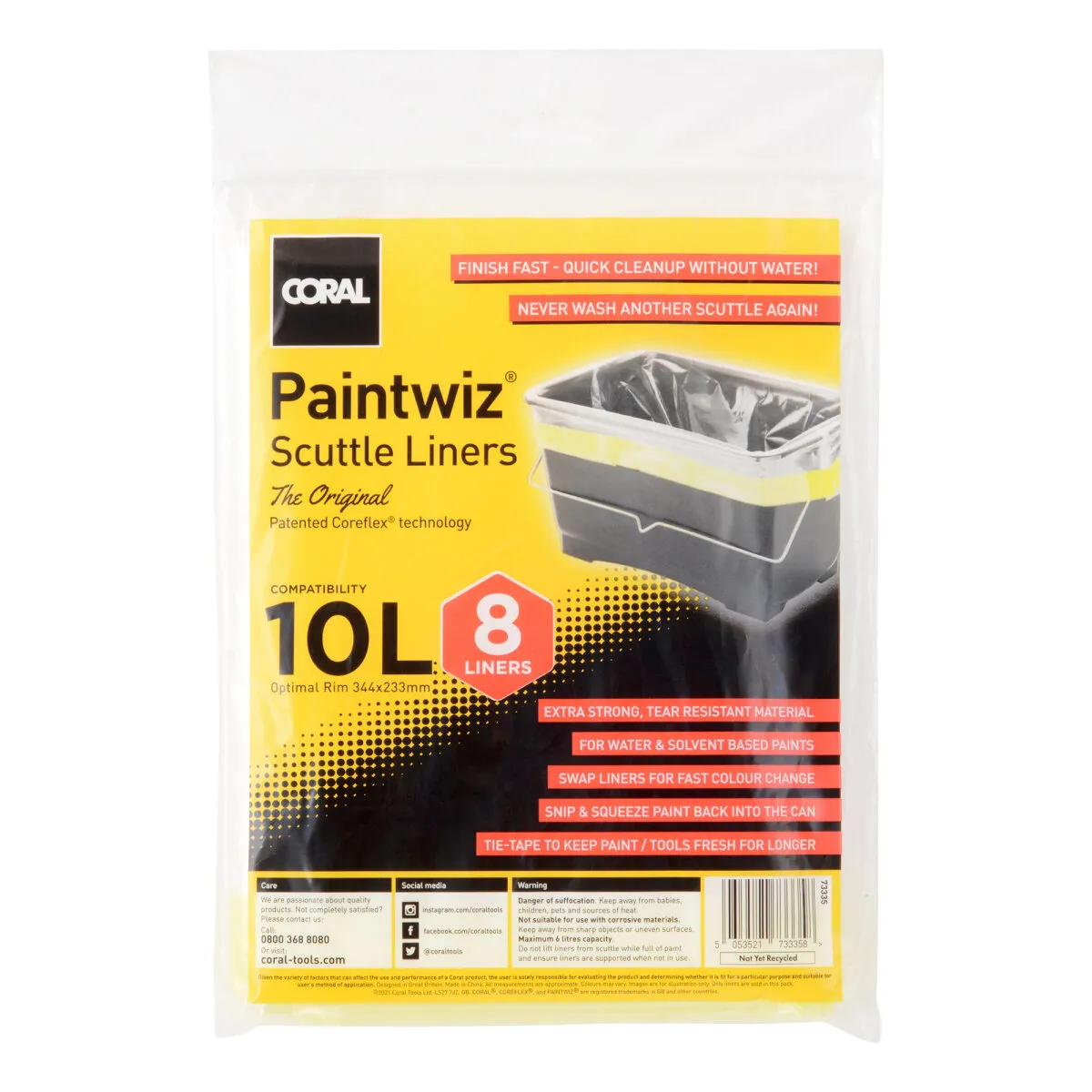 Paintwiz Scuttle Liner Pack Of 8 10L paintwiz-scuttle-liner-pack-of-8-10l