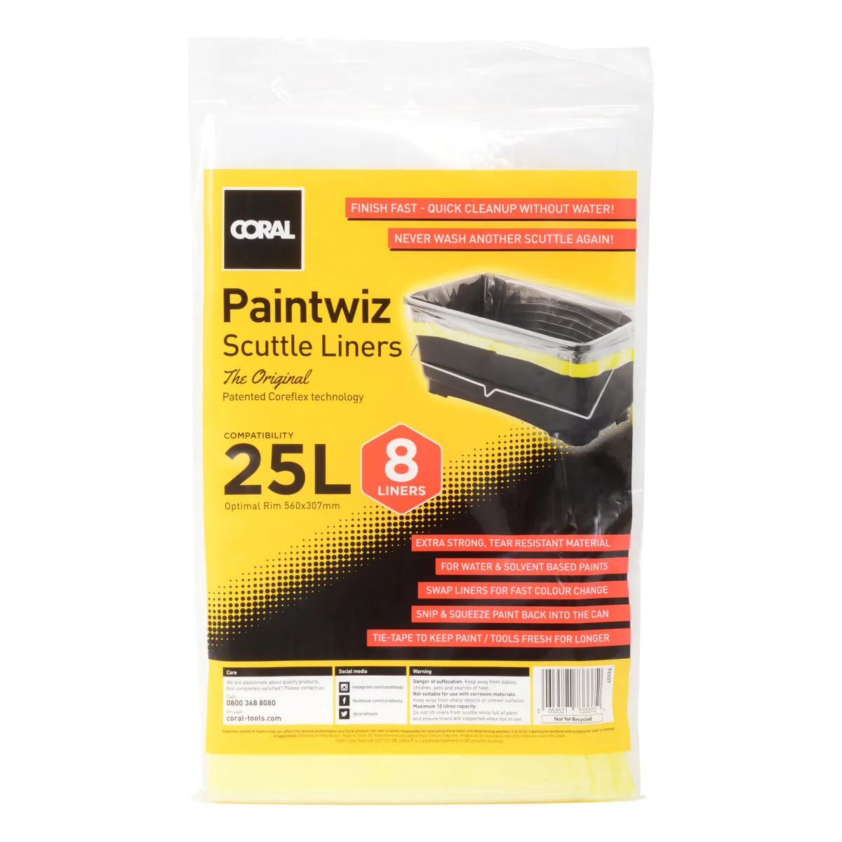 Paintwiz Scuttle Liner Pack Of 8 25L paintwiz-scuttle-liner-pack-of-8-25l