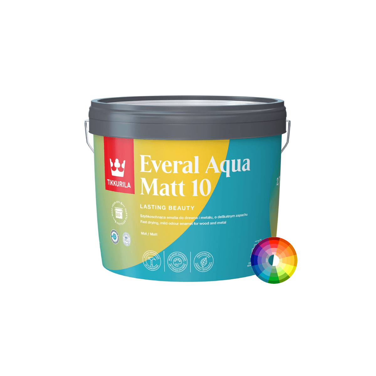 Tikkurila Everal Aqua Matt 10 Tinted Colours