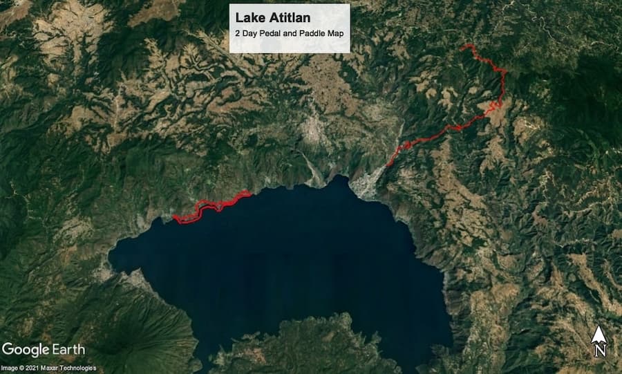 Atitlan pedal and paddle map