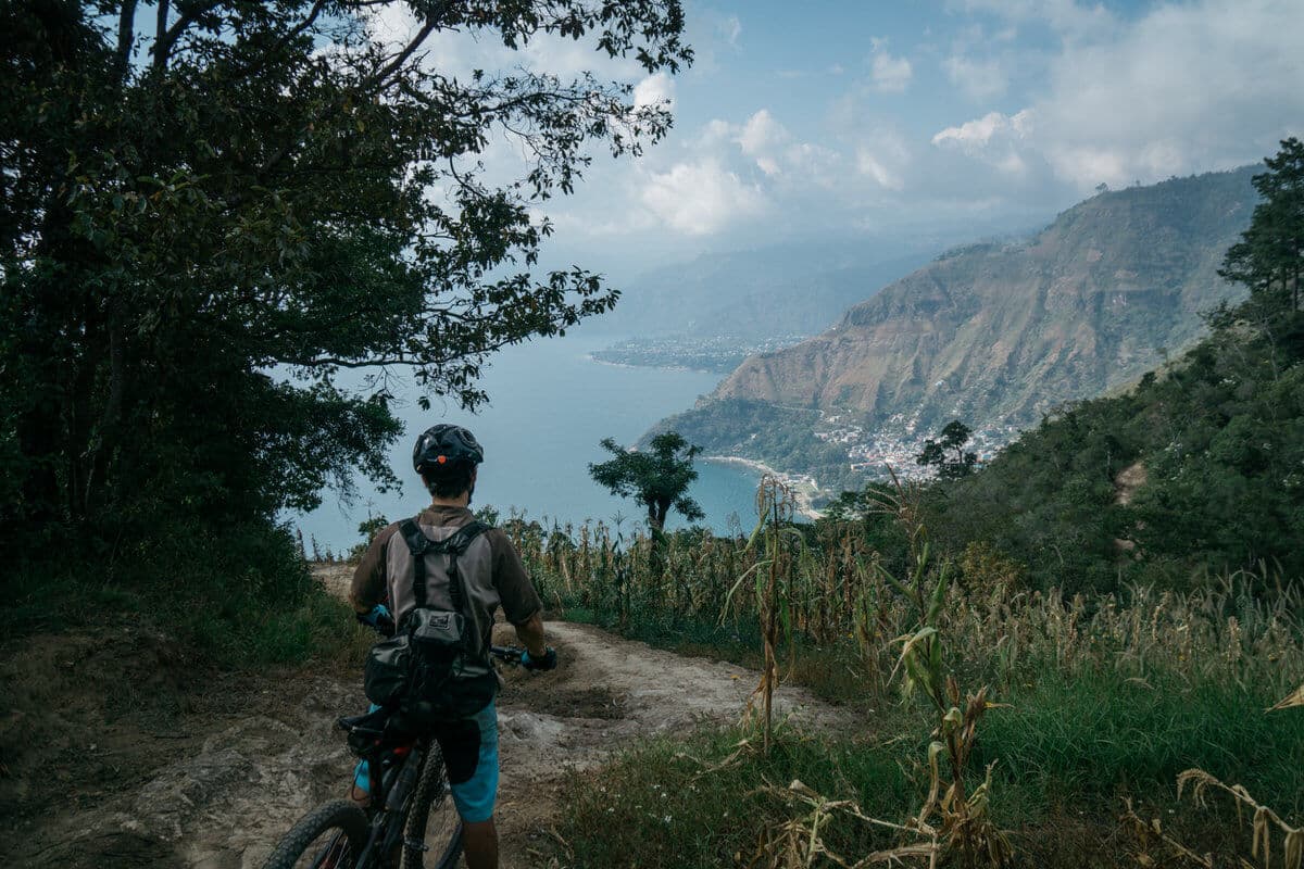 Lake Atitlan Mountain Bike Trail views
