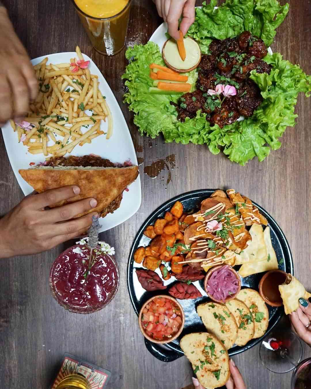 Food platter from the best restaurants in Antigua Guatemala