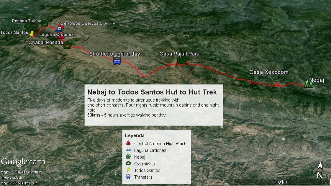 Nebaj-to-Todos-Santos-Trail-Map