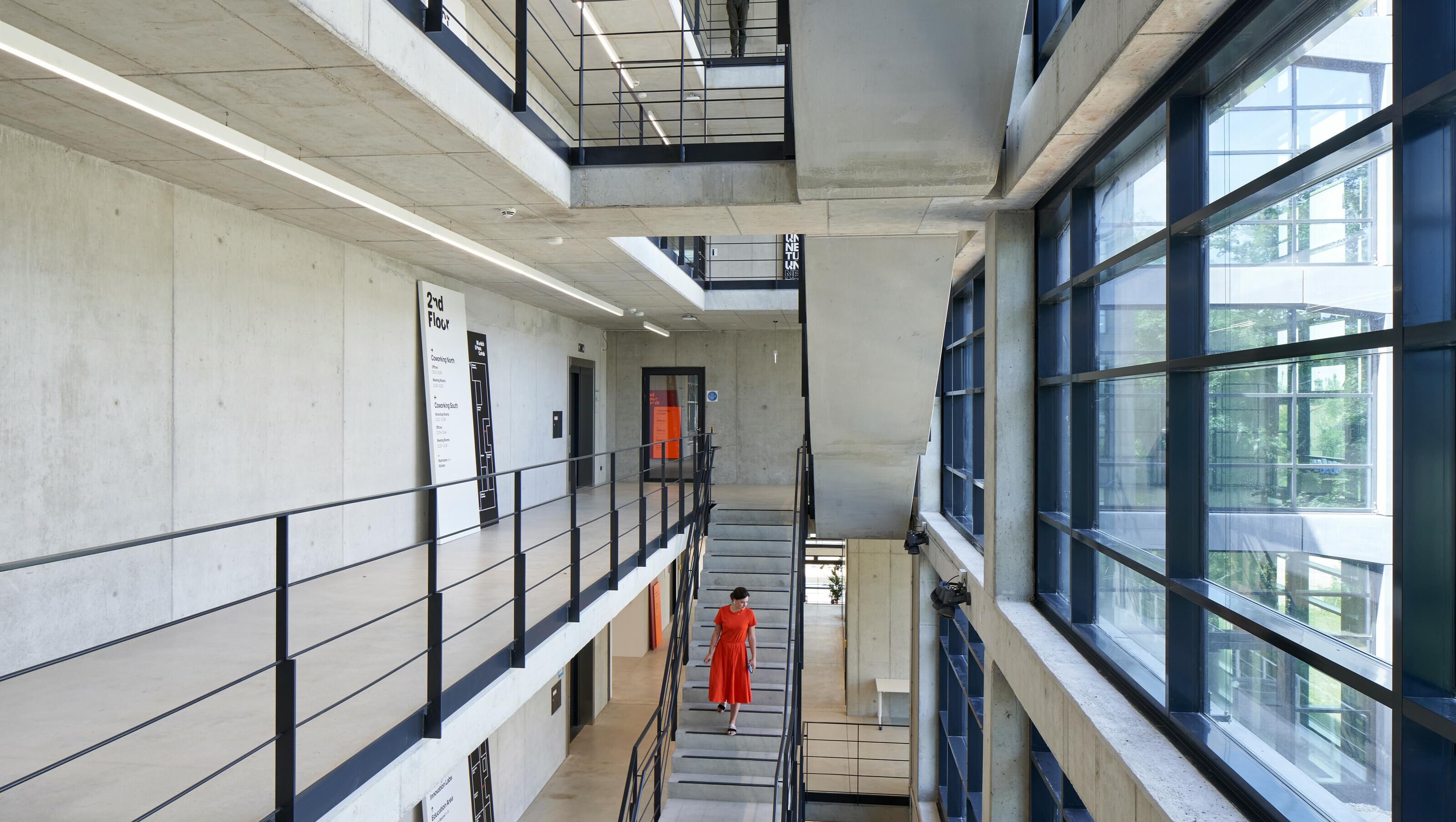 Munich Urban Colab Innenansicht Treppenhaus