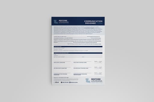 Restore Louisiana | Program Resources