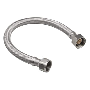 3/4. FIP x 3/4. FIP x 15. Braided Stainless Steel Water Heater Connector