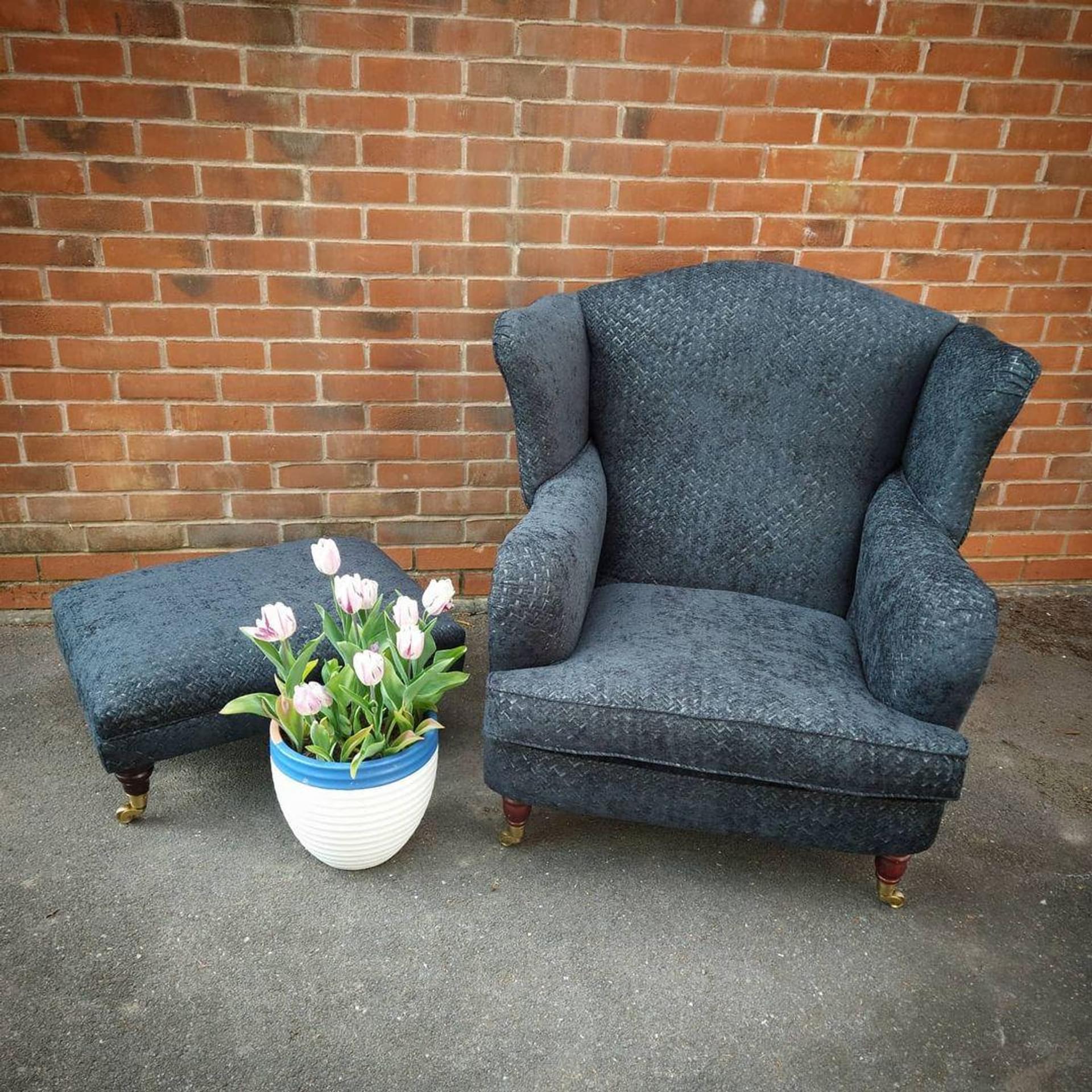 Blue Vintage Armchair in Valentino
