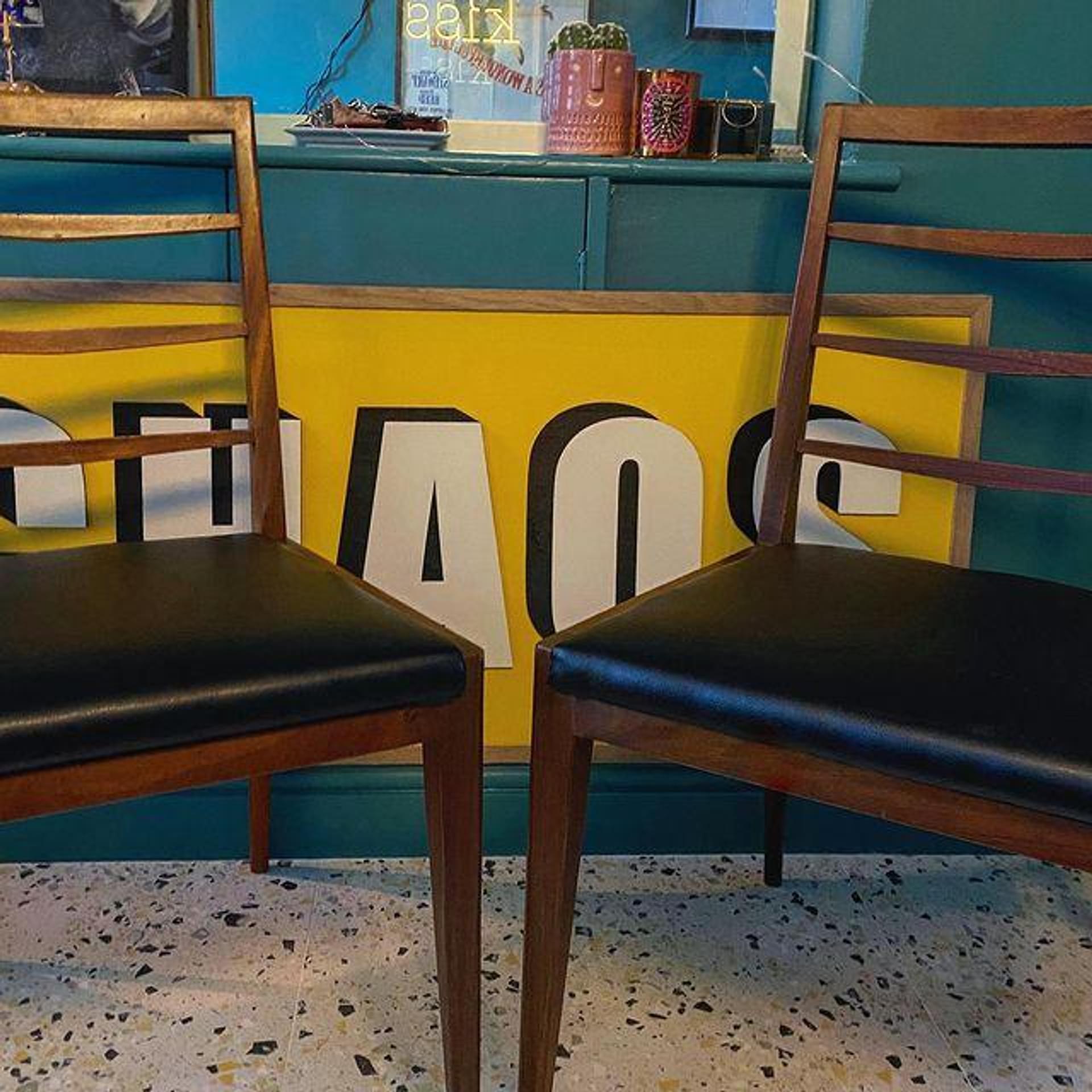 Retro Reupholstered Dining Chairs Modelli Fabrics