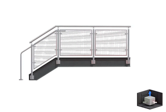 Sheesha Railing CIRCA® Wire Mesh Railing | Viva Railings