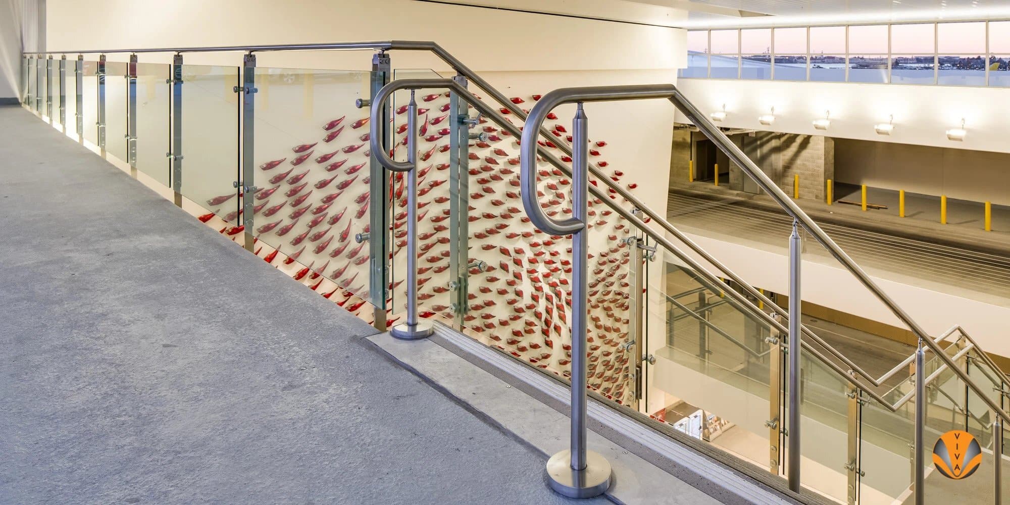 Top Airport Railings & Handrail System Options | VIVA Railings