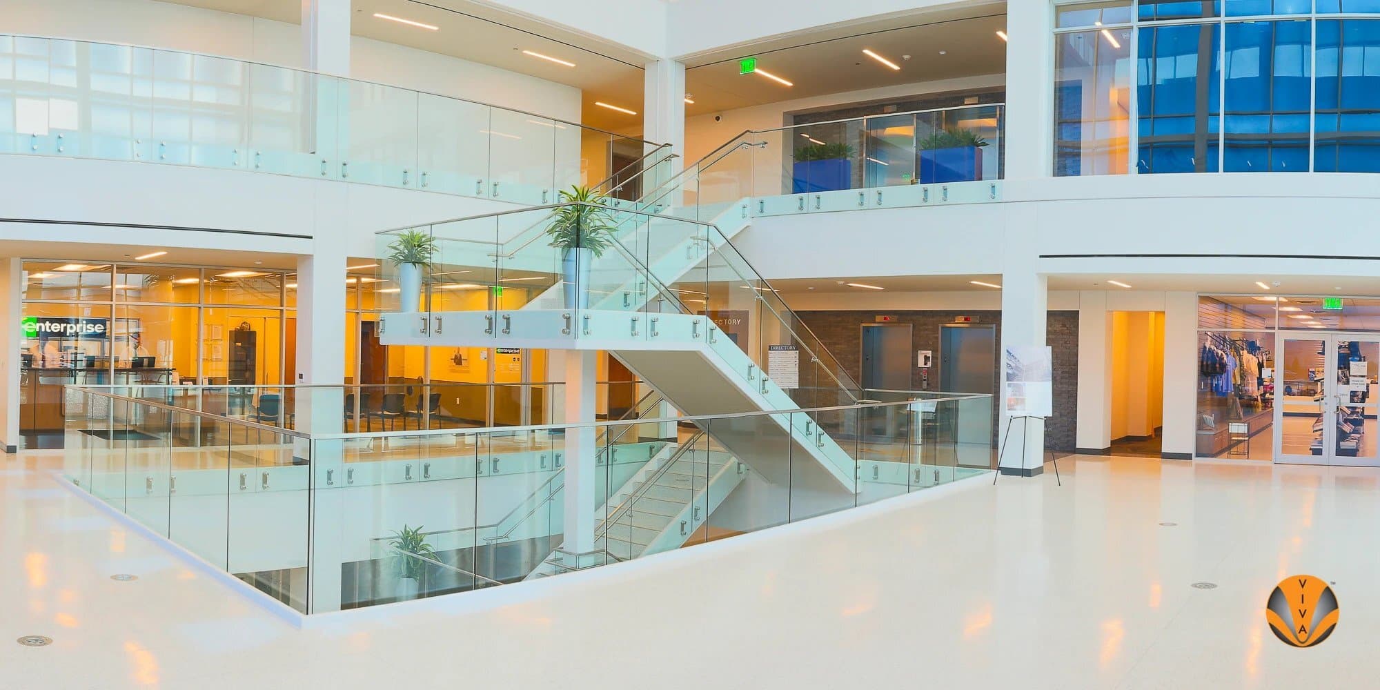 Top Airport Railings & Handrail System Options | VIVA Railings