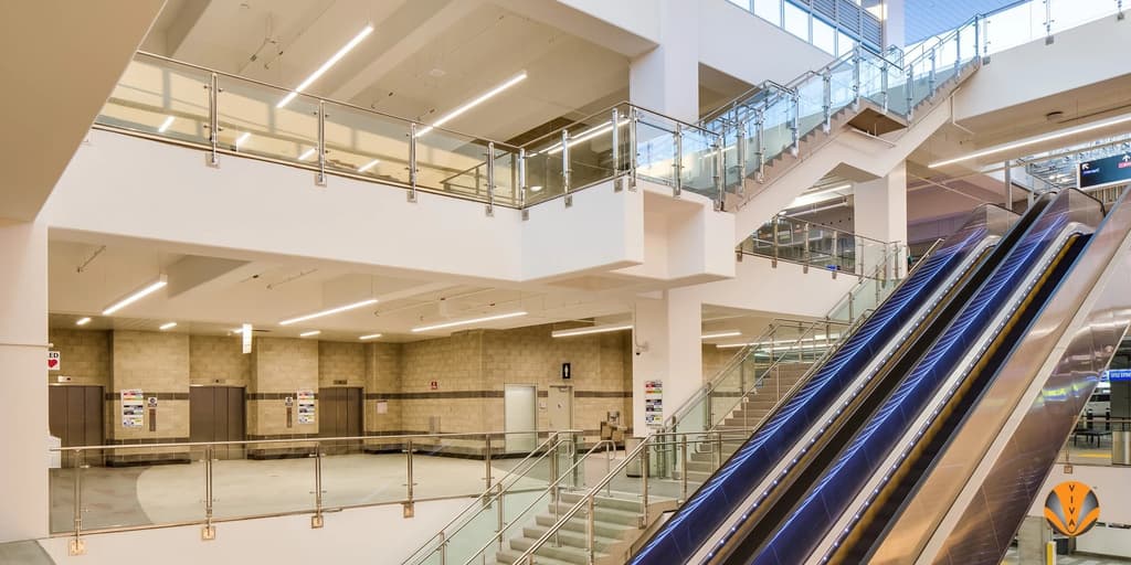 Top Airport Railings & Handrail System Options | VIVA Railings