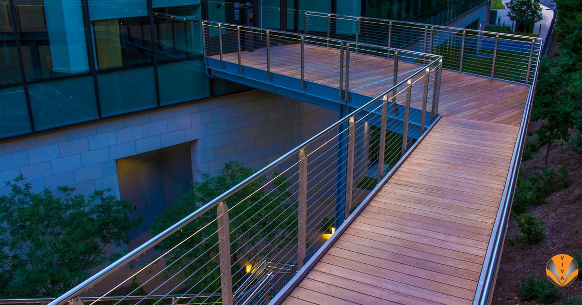 Lighted Railing System - iRAIL | Perot Office/Katy… | VIVA Railings