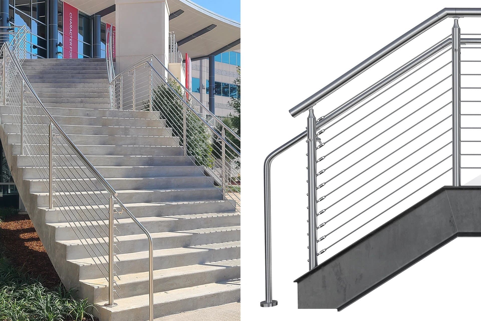 Commercial Stair Railing Systems & Designs | Viva Railings